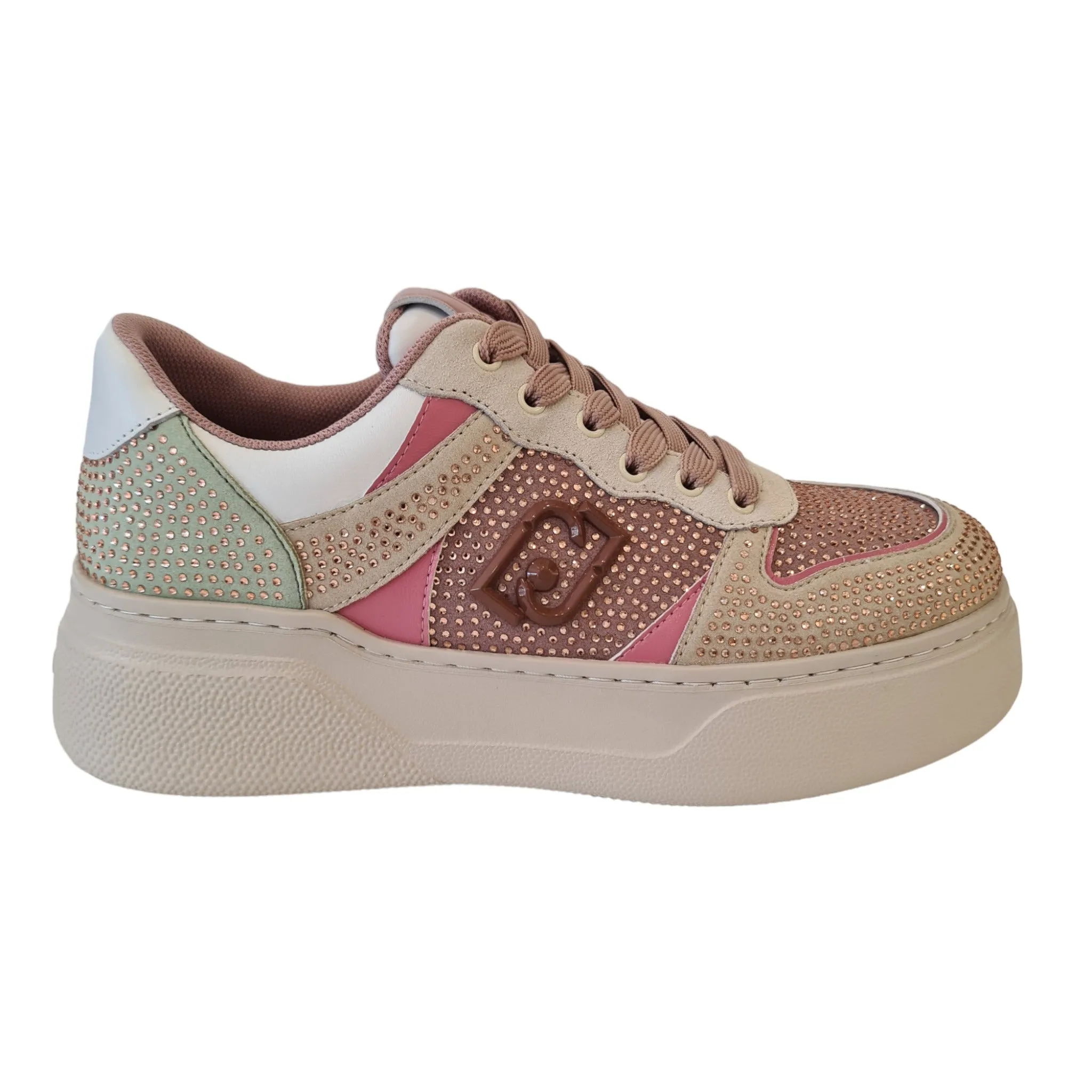 Liu-Jo Sneakers Donna Beige-Rosa Rif.769