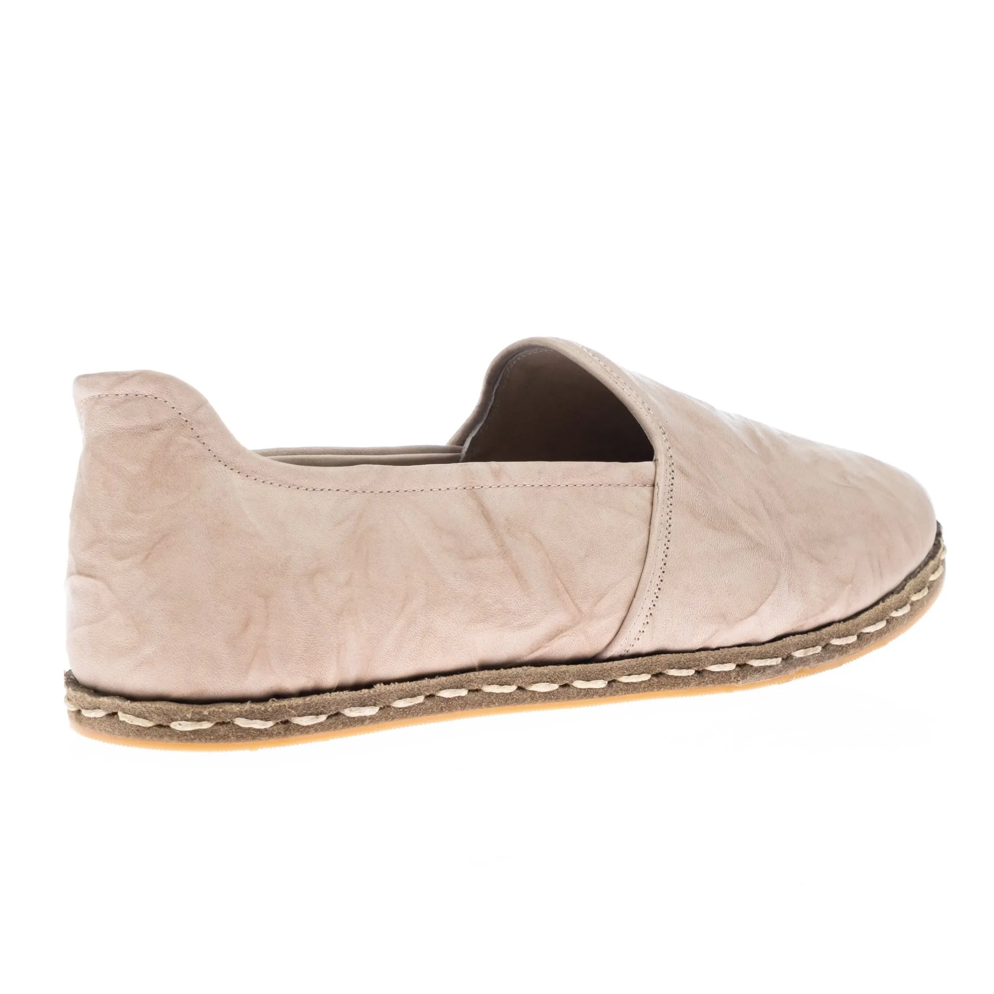 Men's Beige Slip On Shoes