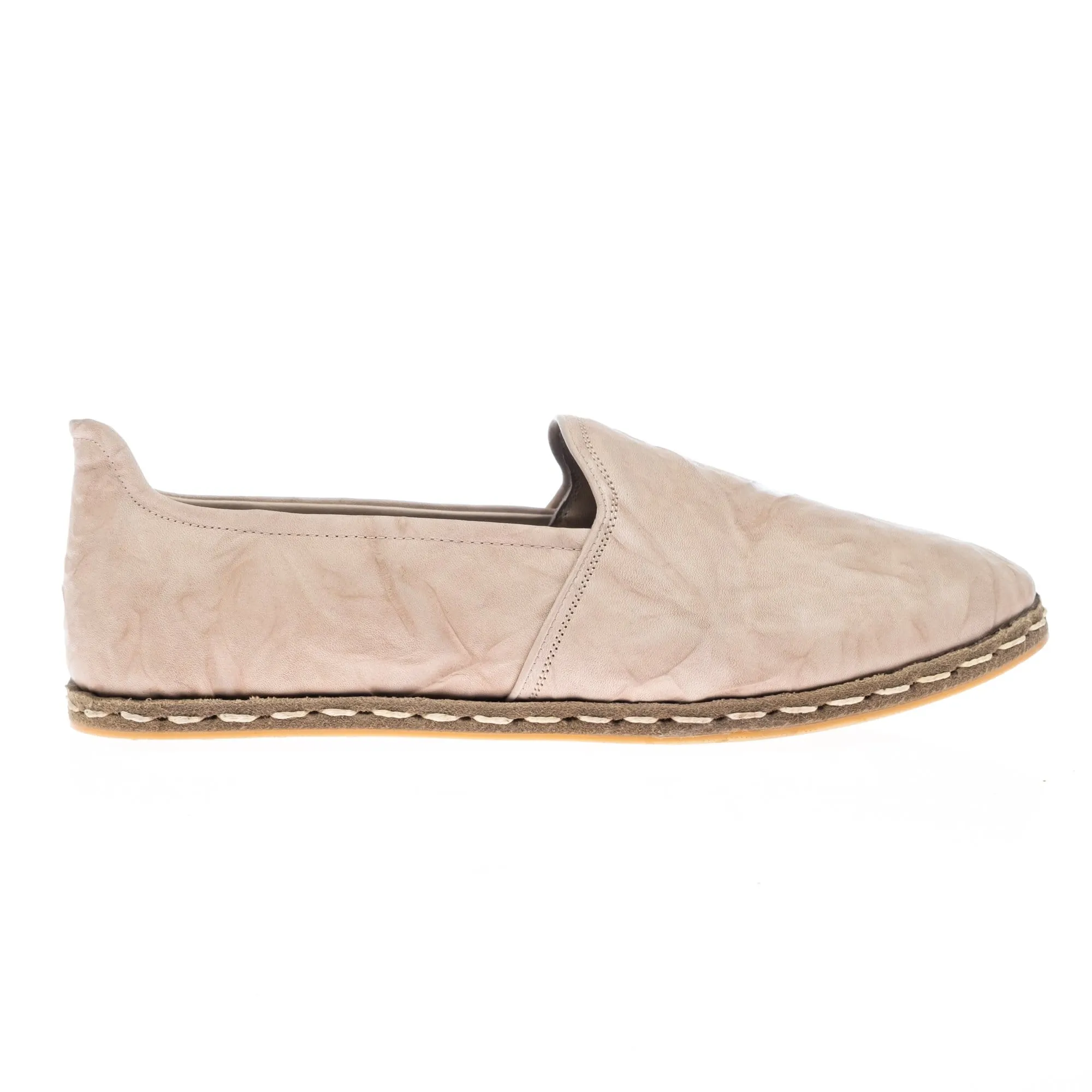 Men's Beige Slip On Shoes