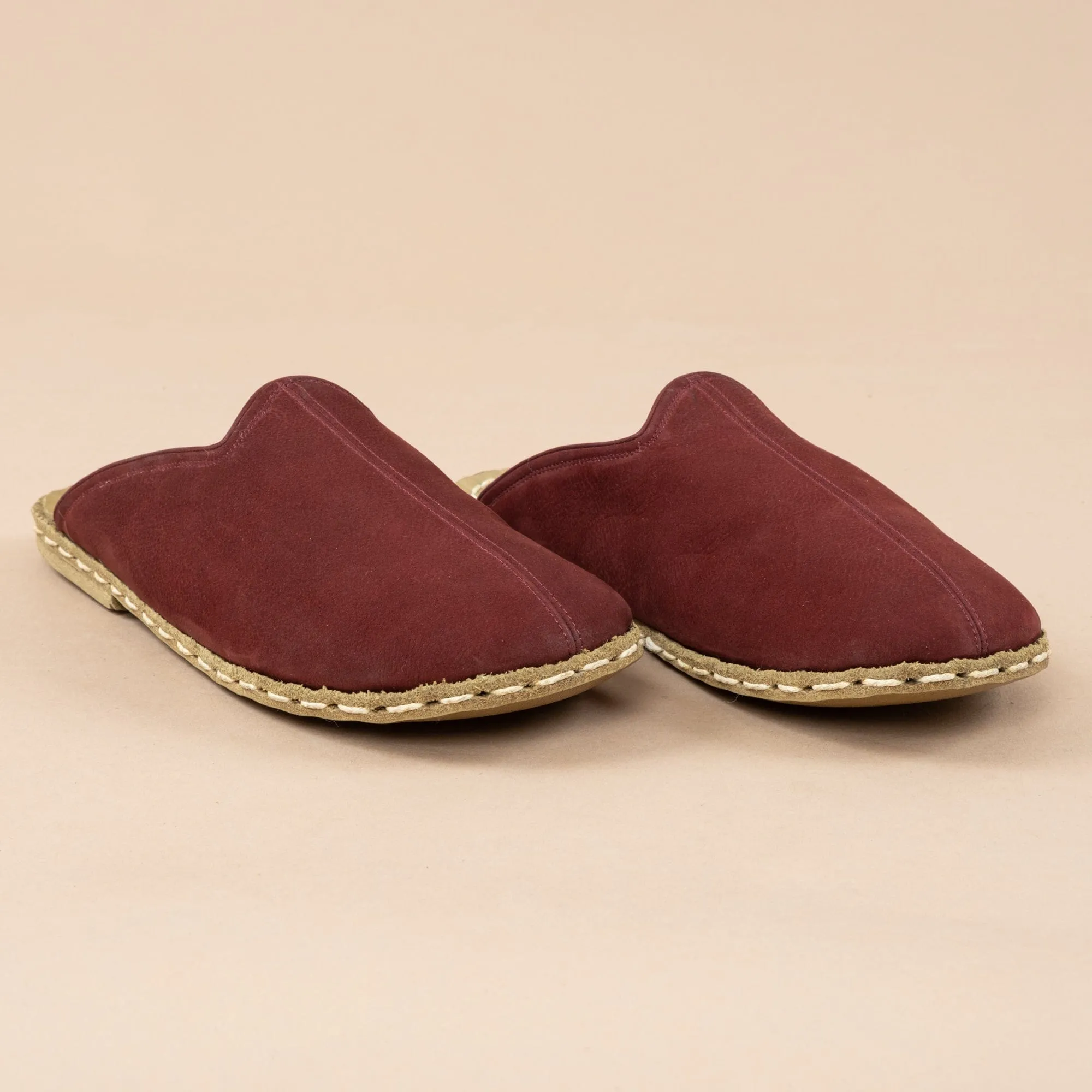 Men's Burgundy Barefoot Shearlings