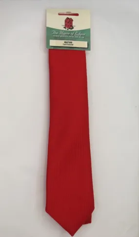 Mens House of Edgar Woollen Tie - Scarlet Red