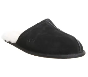 Mens UGG Scuff Slipper New Black Suede