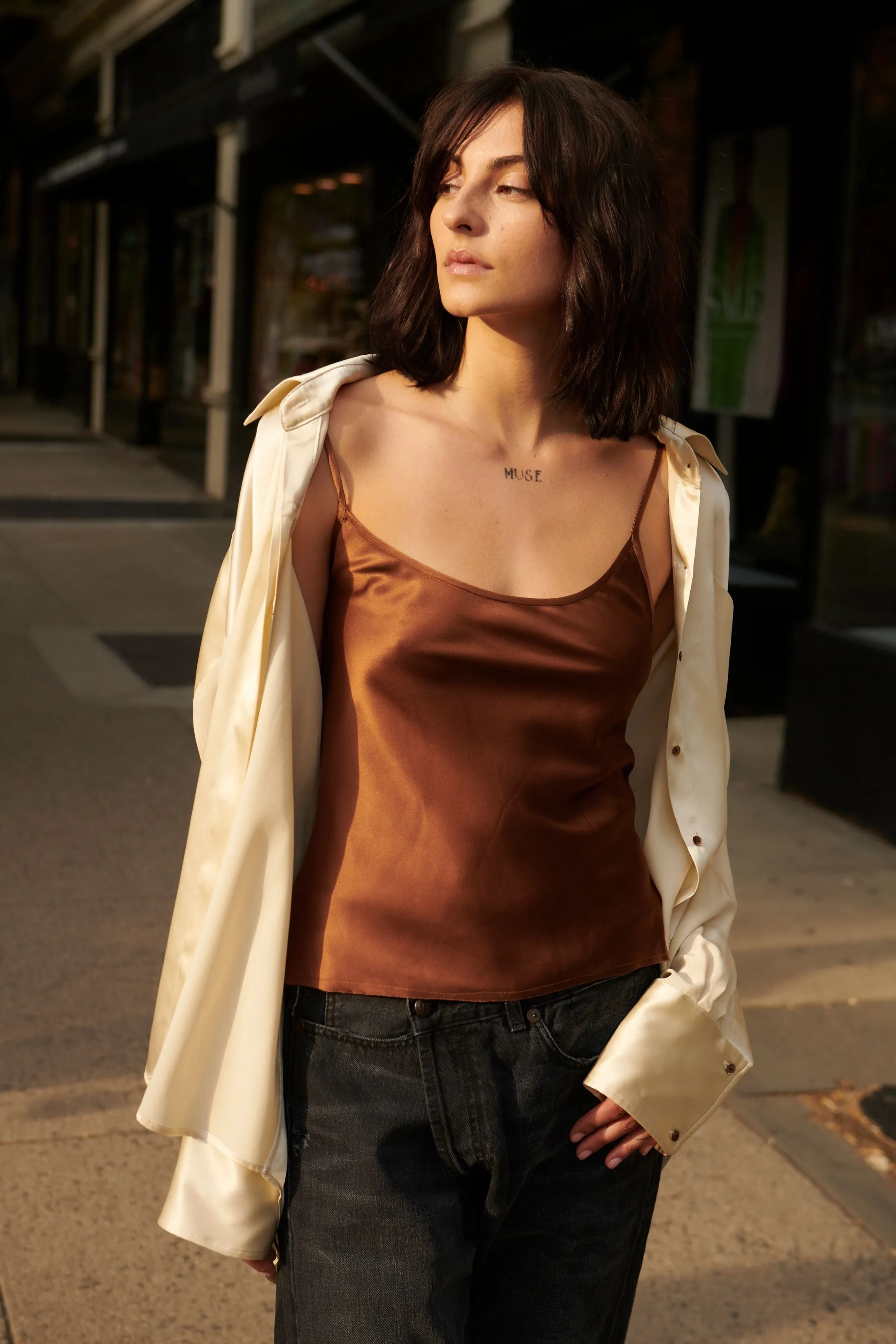 Minimal Cami Tank - Walnut