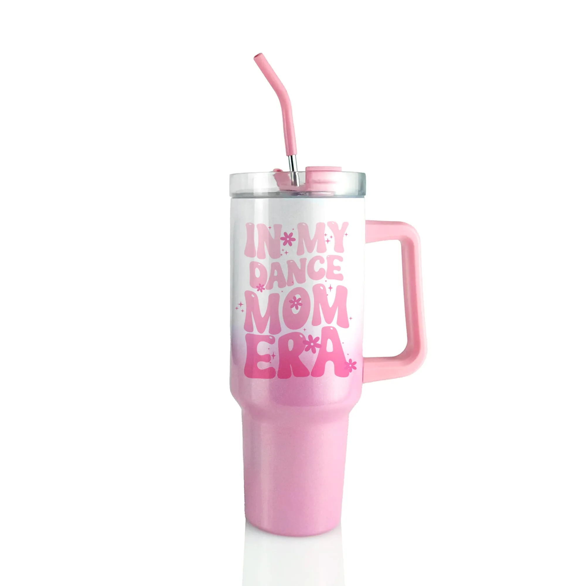 Mom Era - Personalized 40 oz Pink Ombre Tumbler