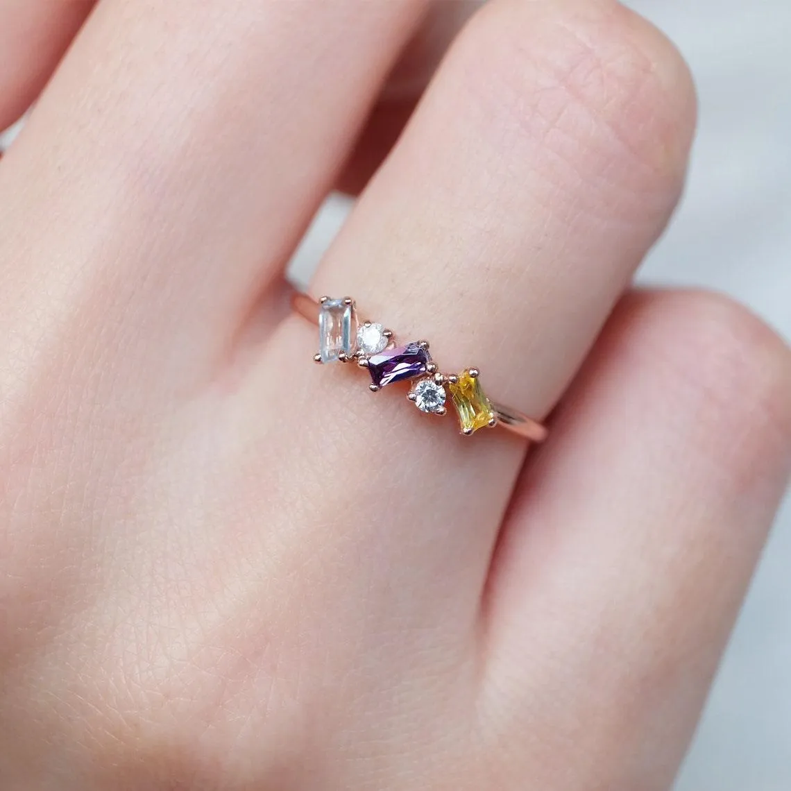 Multi Colored Stone Ring Tressa