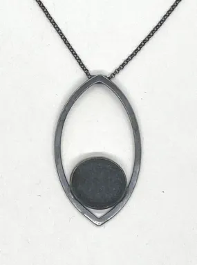 Open Leaf Rock Necklace