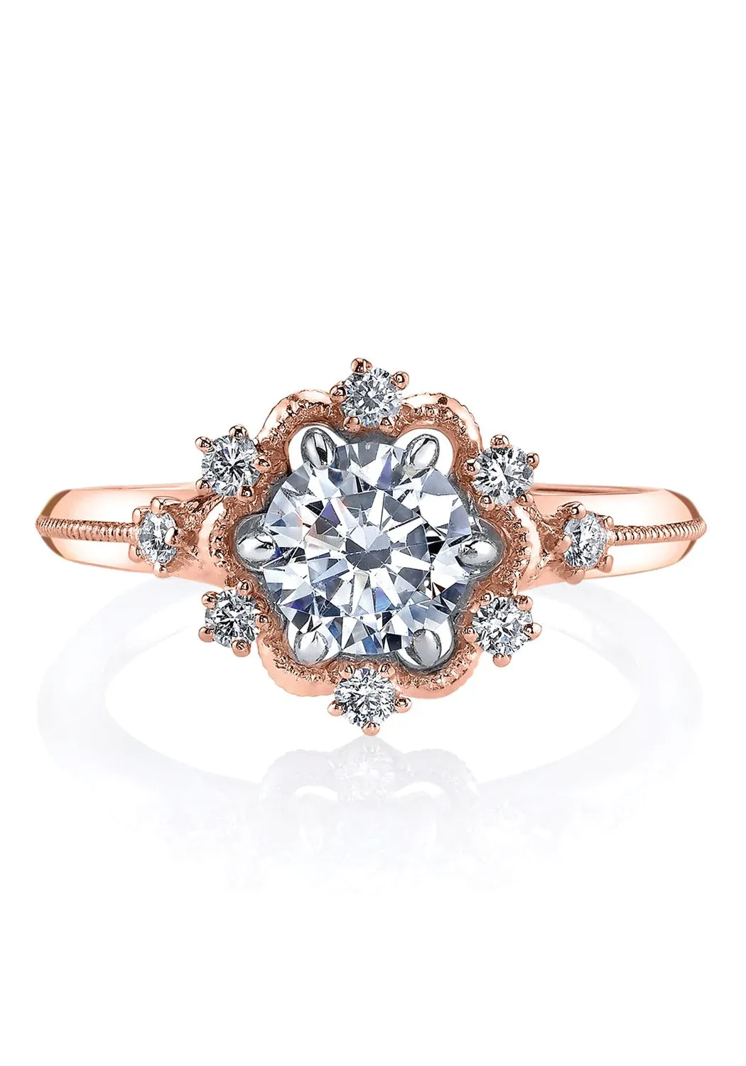 Parade Design Hera Bridal 8 Starburst Semi-Mount Diamond Ring