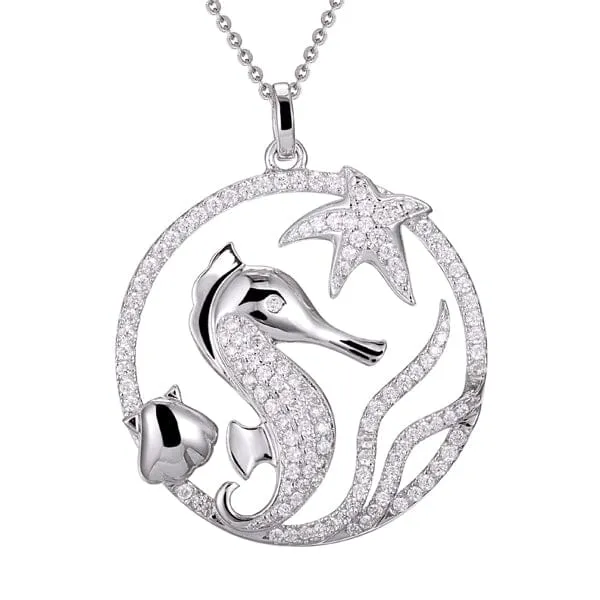 Pavé Sea Life Pendant