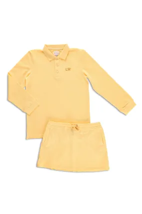 Personalised Children's Skirt & Long Top Set - Yellow