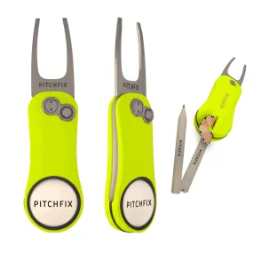 Pitchfix Hybrid 2.0 Divot Tool - Fluro Yellow