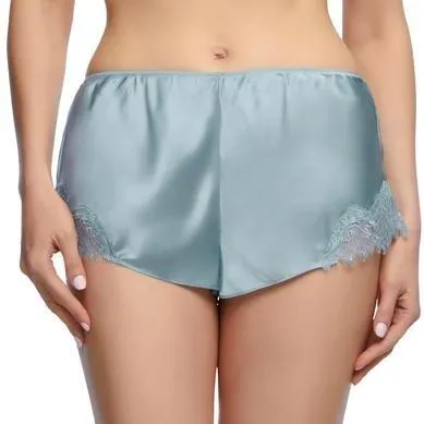 Sainted Sisters Scarlett Silk Cami / French Knicker Set in Duck Egg Blue L31002