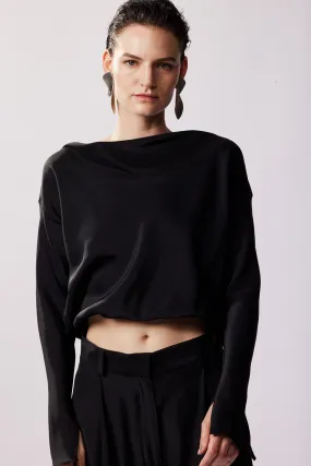 Salacia Long Sleeve Blouse - Black