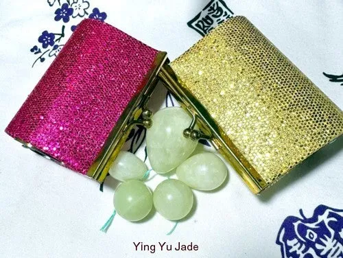 Sale-Womens Wellness Sale - Genuine Natural Chinese Jade Yoni Eggs Set and Pair Ben Wa Balls Drilled with Hole and Pouch