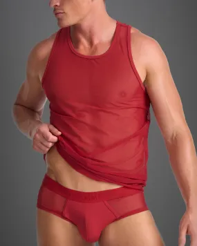 Score Sheer Tank - Jester Red