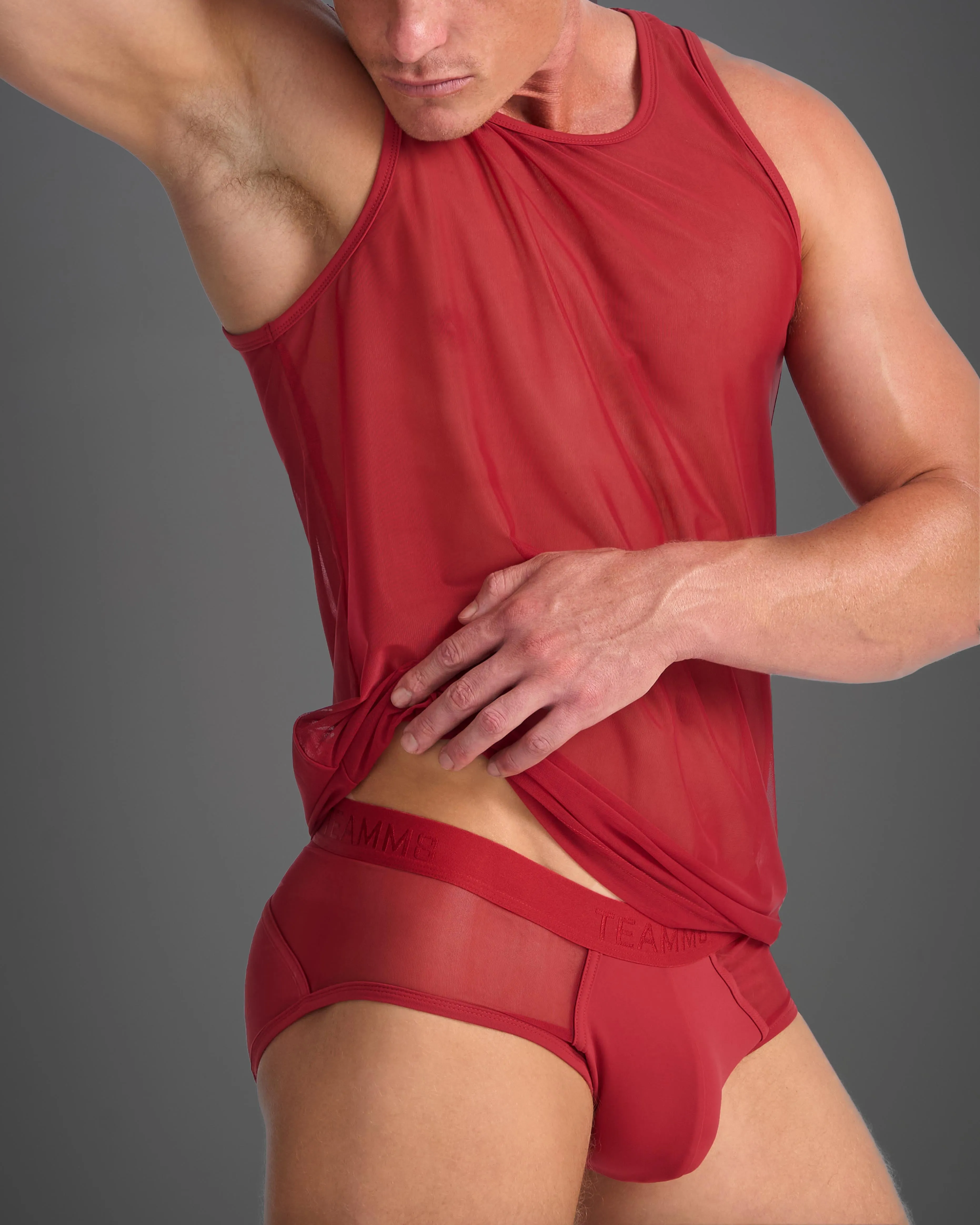 Score Sheer Tank - Jester Red