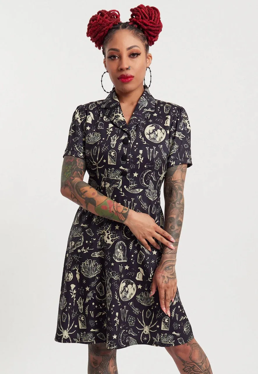 Sourpuss Clothing - Night Walker Rosie - Dress