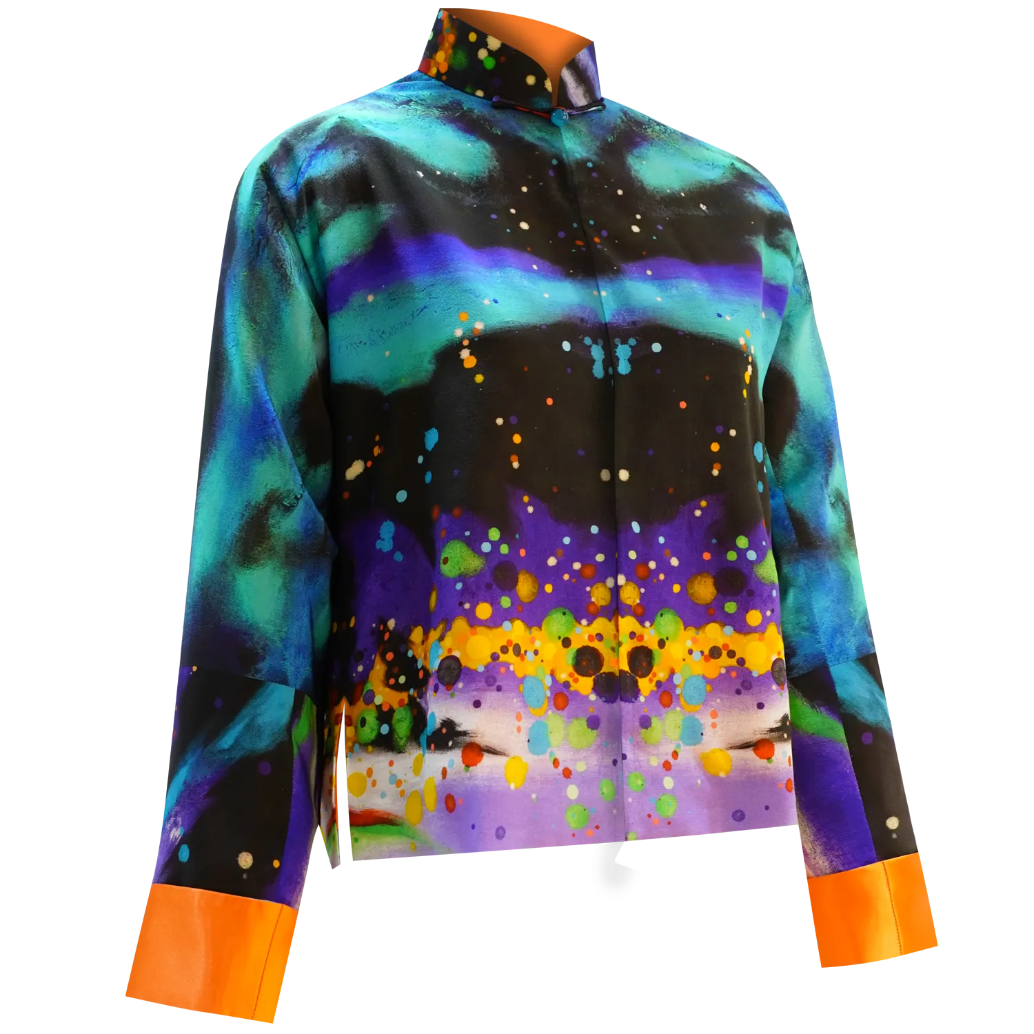 SPARKLE BY KAREN CHAN x HK Designer【GLORY HEAVEN】100% Silk Mini Tang Jacket / Mini Kung Fu Jacket