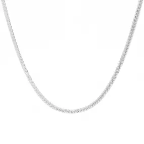 Stainless Steel 4mm Pattern Link Chain Necklace