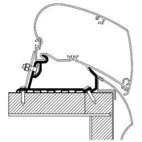 Thule Omnistor Hobby 2013 Roof Awning Adapter 309976