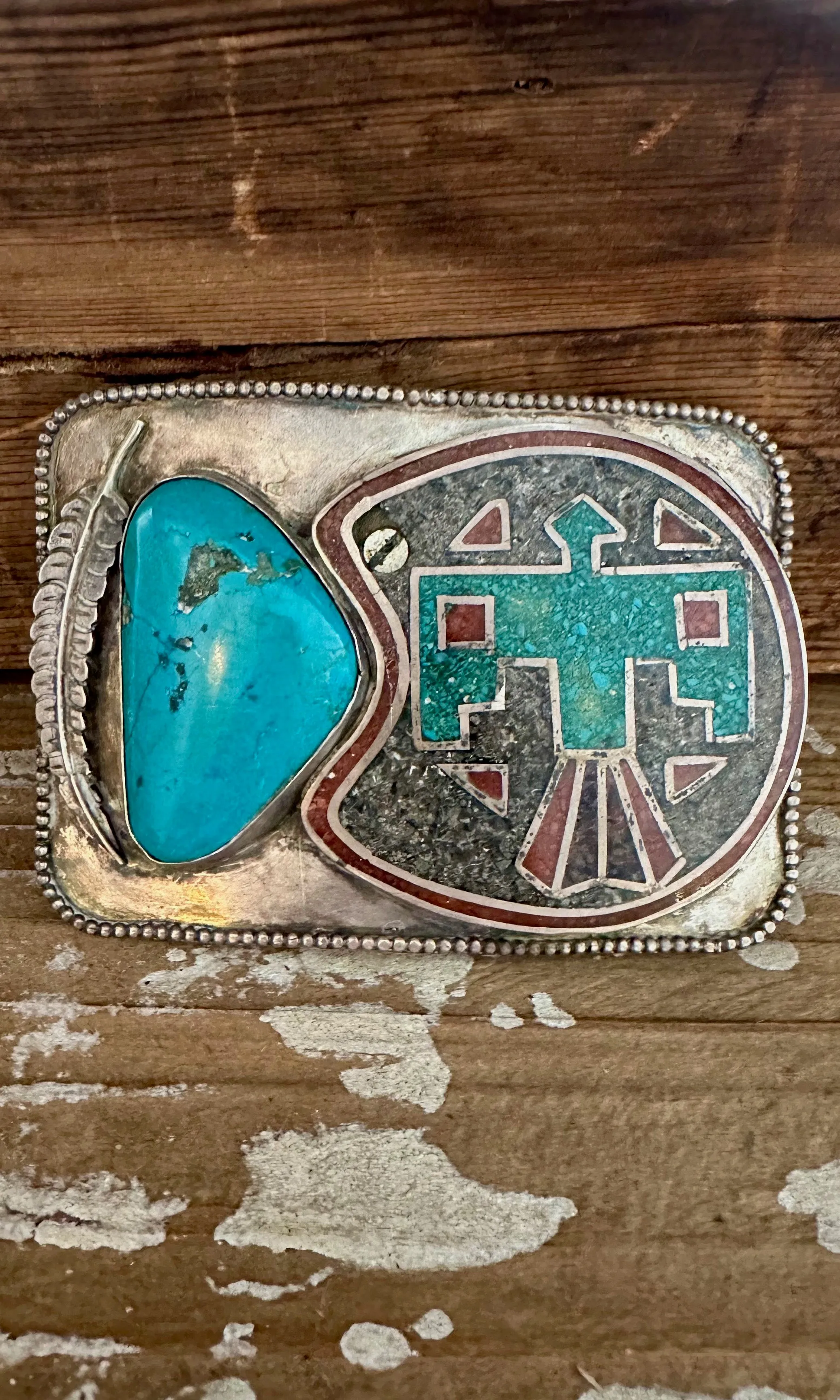 THUNDERBIRD 70s Siver Belt Buckle