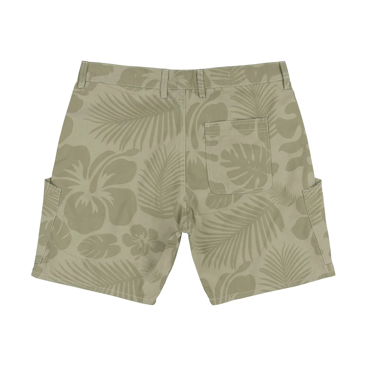 TSPTR Green Aloha Floral Print Zuma Short