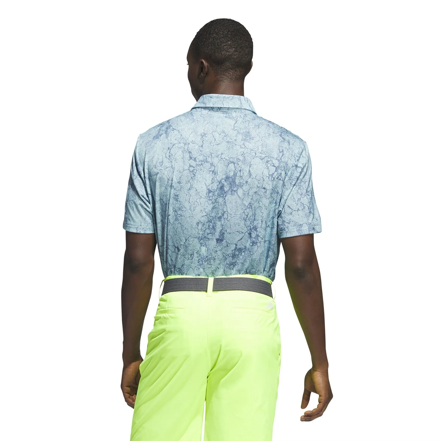 Ultimate365 Sun Energy Printed Polo Semi Flash Aqua - W23