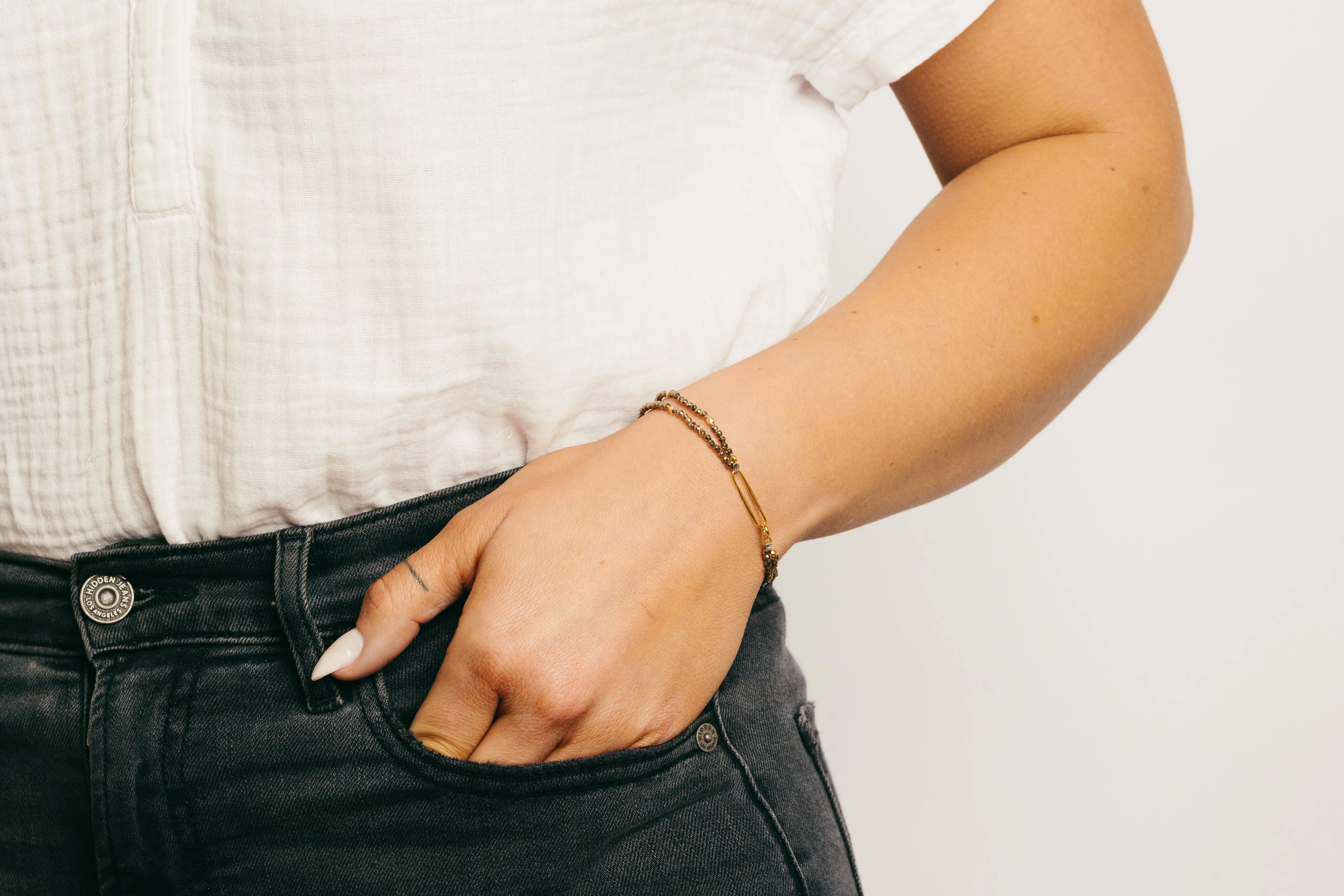 Verona Bracelet - Pyrite