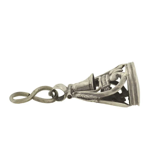 Victorian Sterling Silver "Swinging Bell" Fob