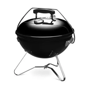 Weber Barbecue Stove Diameter 37cm Smokey Joe Premium Camping Fire Stand for 4-6 People 1121308 / with Thermometer 1121308 Black 37cm