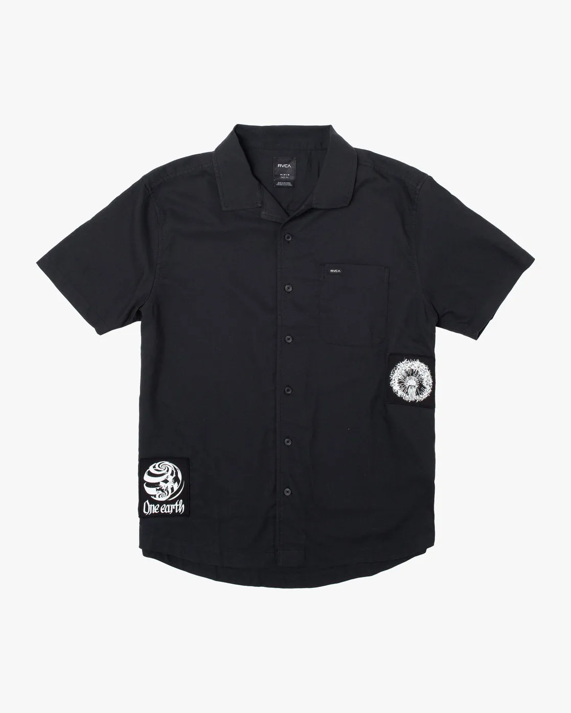 Wendel Patches Short Sleeve Shirt - Black