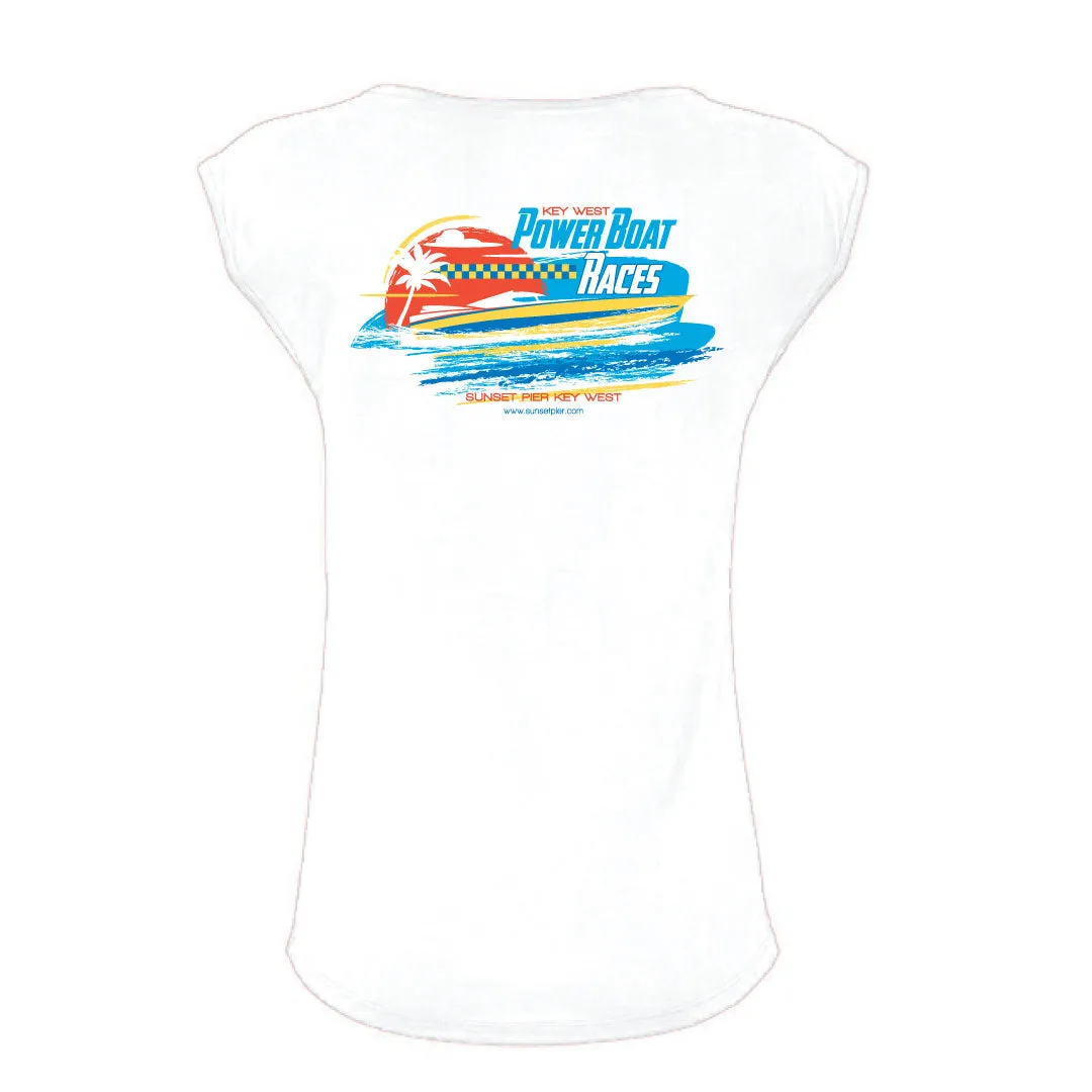 Women's V-Neck Power Boat Race