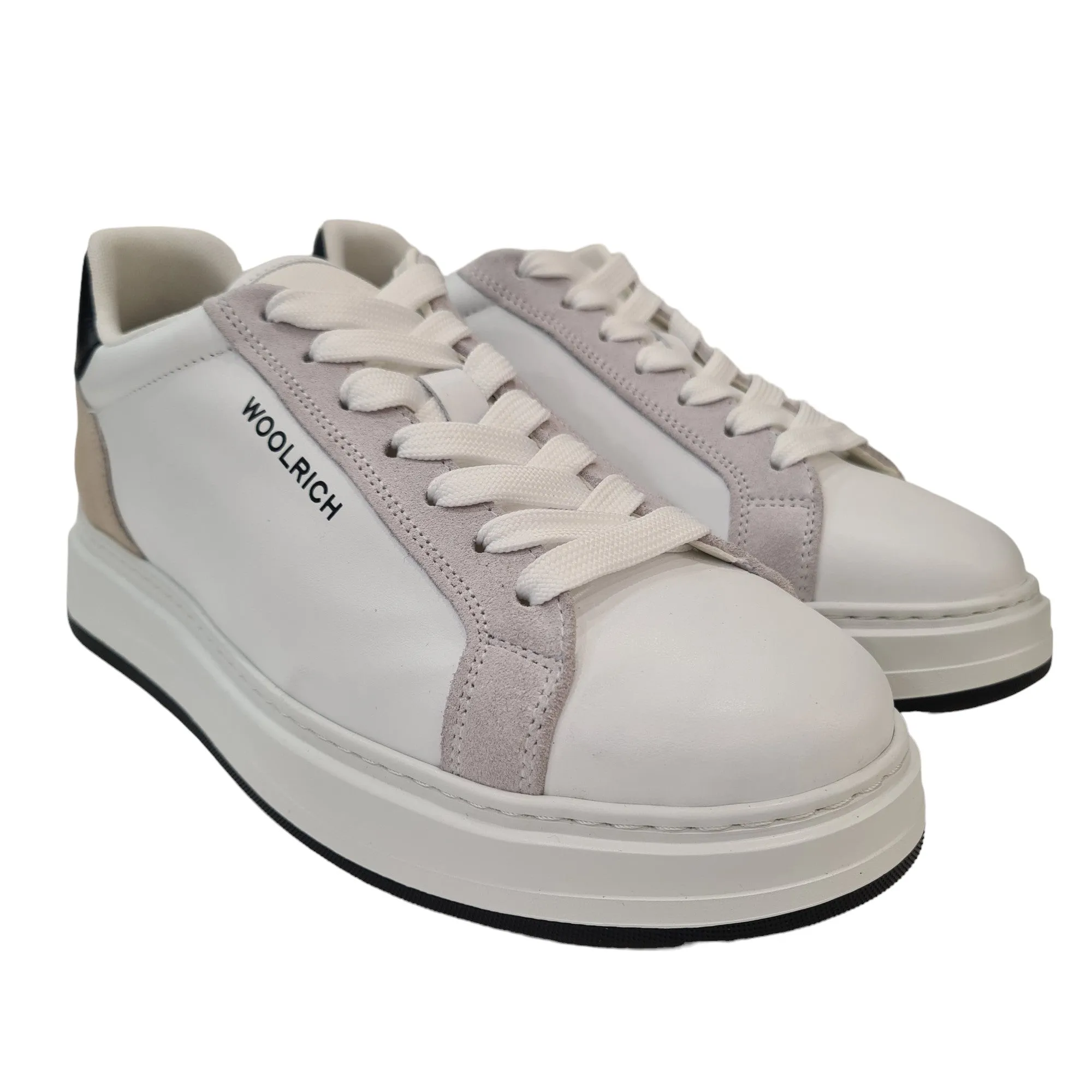 Woolrich Sneakers Uomo Bianco-Beige-Nero Rif.31